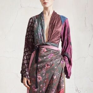 Floral and Polka Dot Women's Scarf